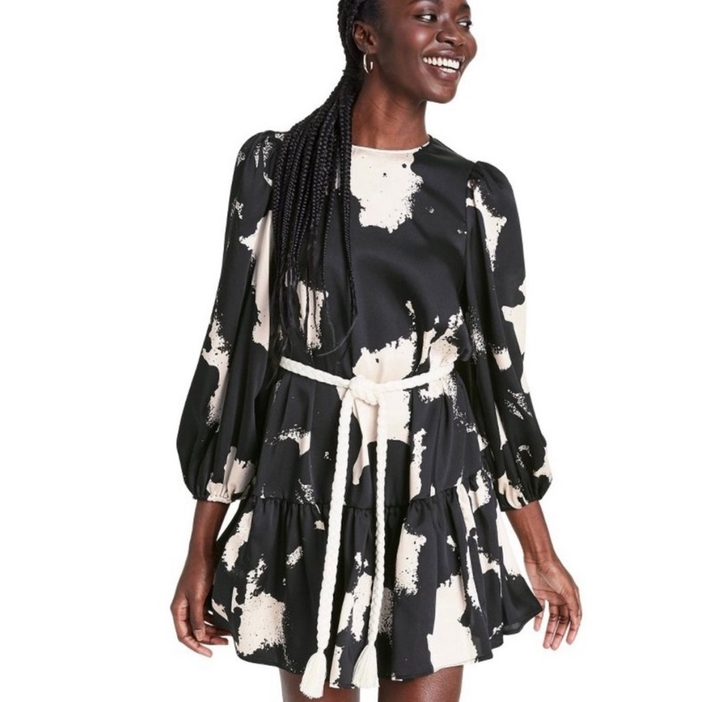 Target x Alexis puff sleeve rope belt dress